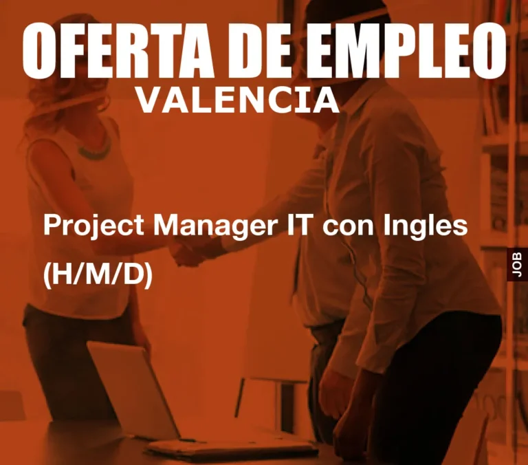 Project Manager IT con Ingles (H/M/D)