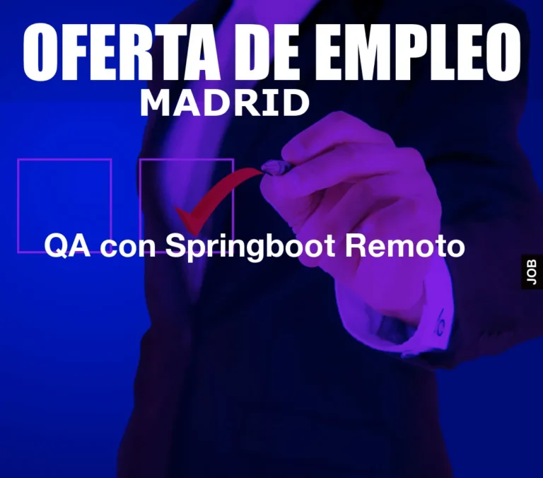QA con Springboot Remoto