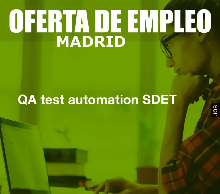 QA test automation SDET