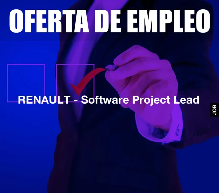 RENAULT – Software Project Lead