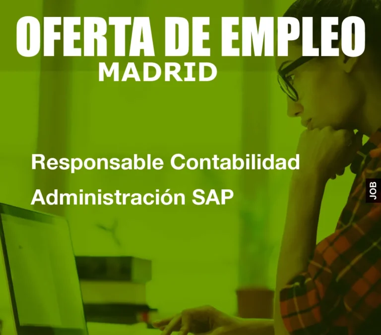 Responsable Contabilidad Administración SAP