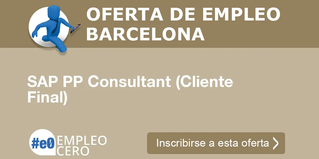 SAP PP Consultant (Cliente Final)