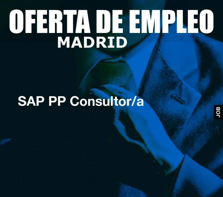 SAP PP Consultor/a