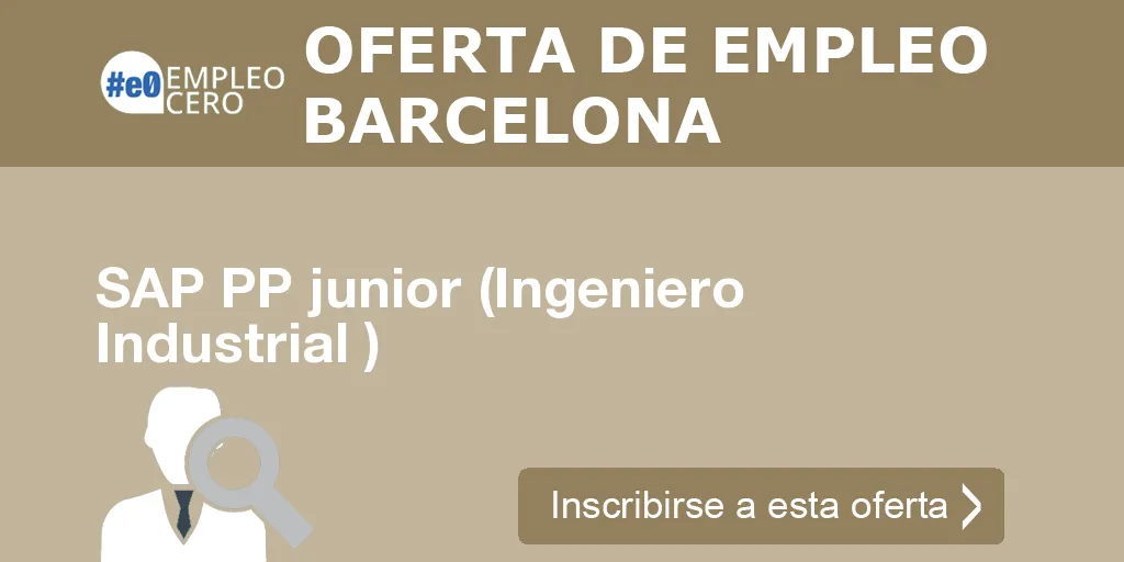 SAP PP junior (Ingeniero Industrial )