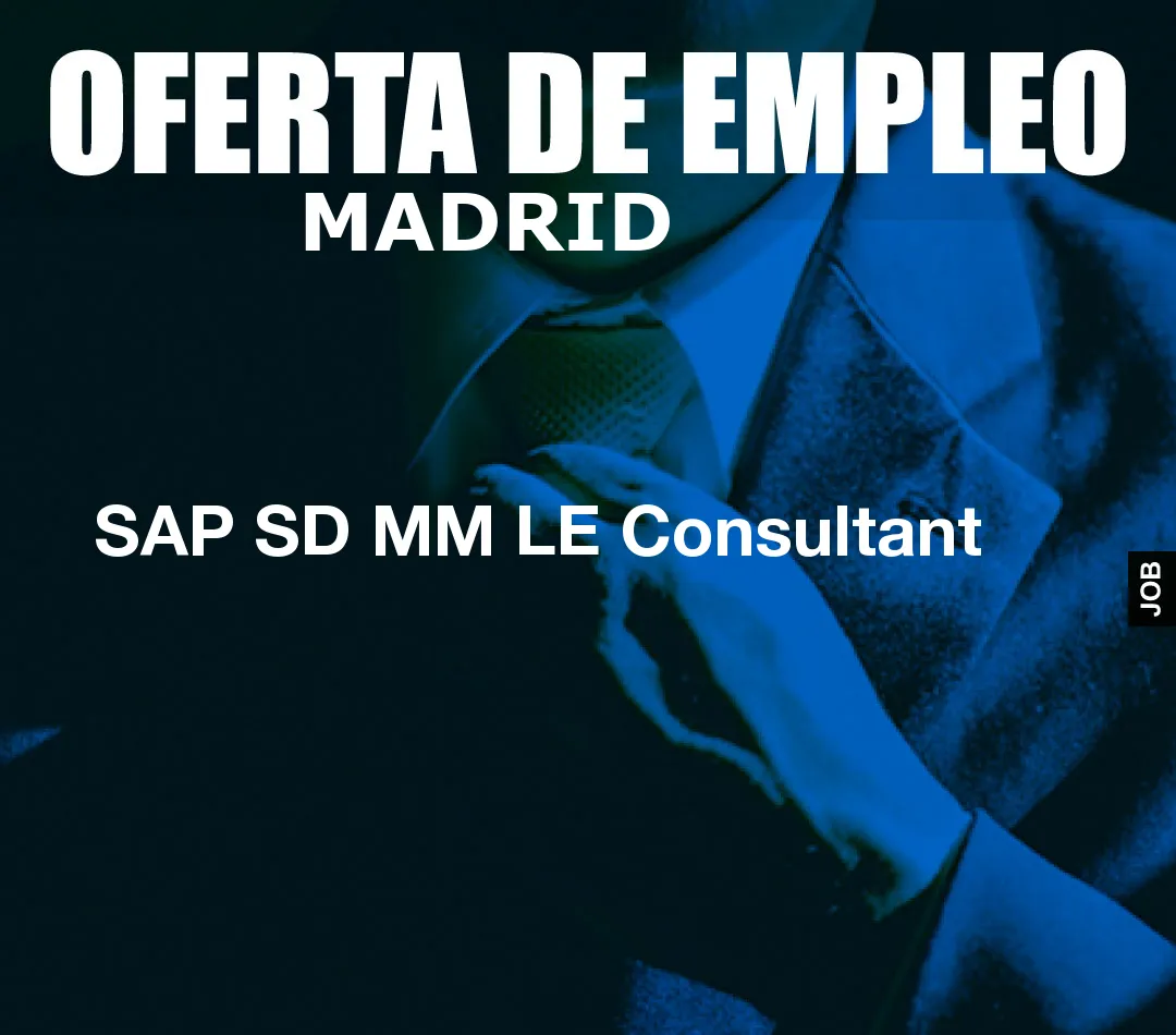 SAP SD MM LE Consultant