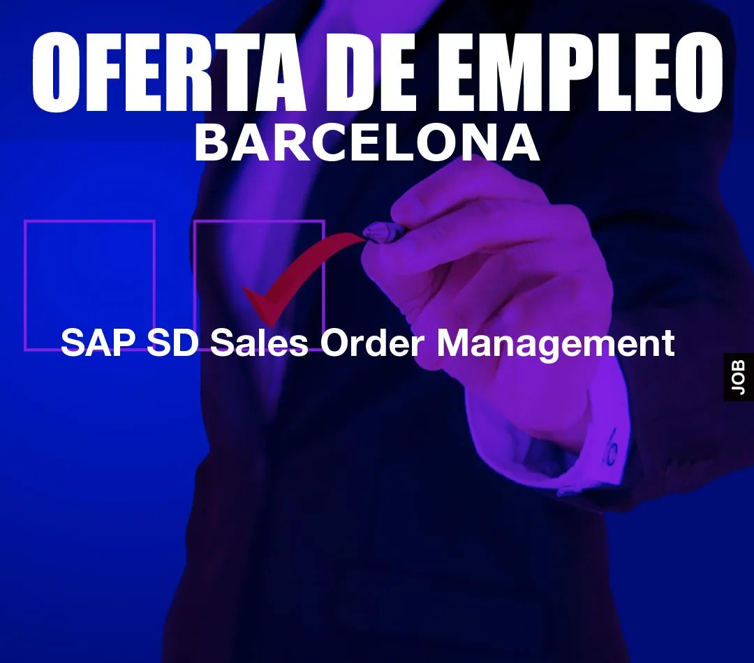 SAP SD Sales Order Management