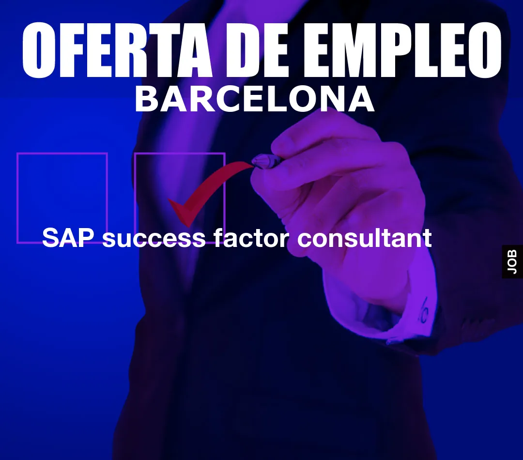 SAP success factor consultant