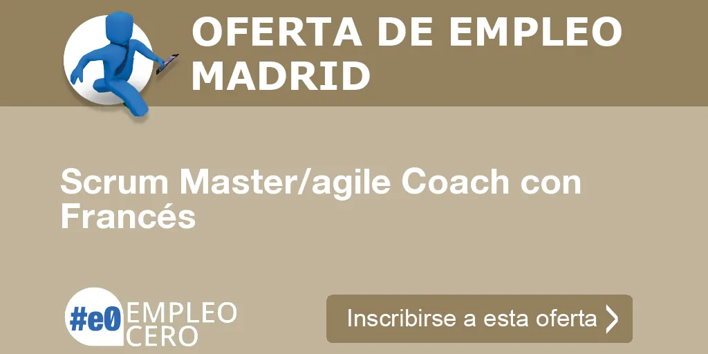 Scrum Master/agile Coach con Francés