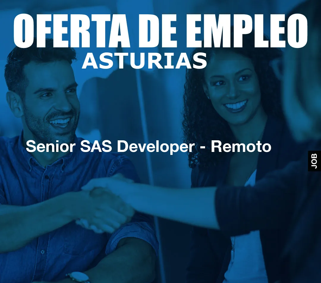 Senior SAS Developer – Remoto