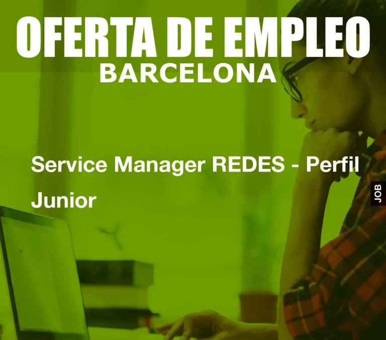 Service Manager REDES – Perfil Junior
