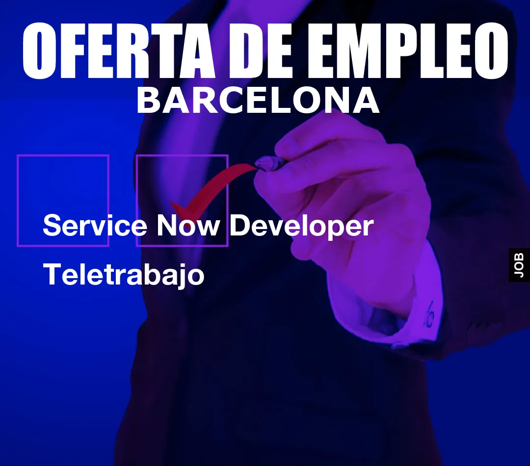Service Now Developer Teletrabajo