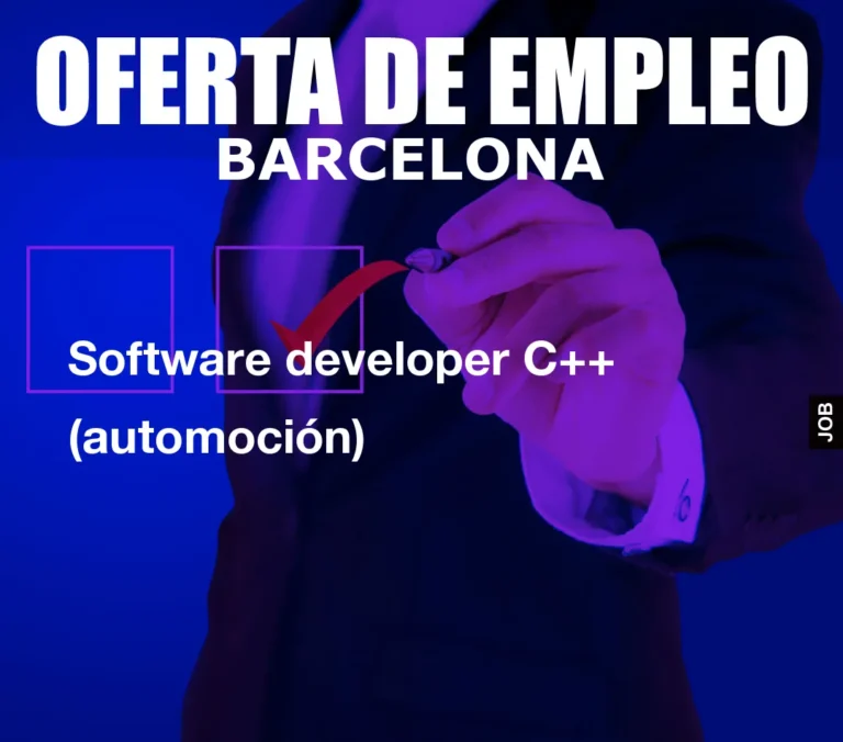 Software developer C++ (automoción)