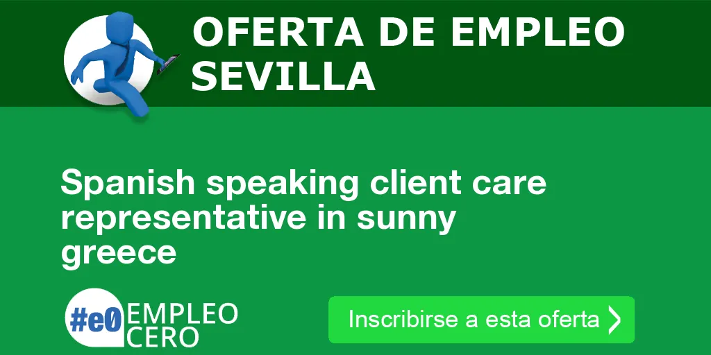 Spanish speaking client care representative in sunny greece