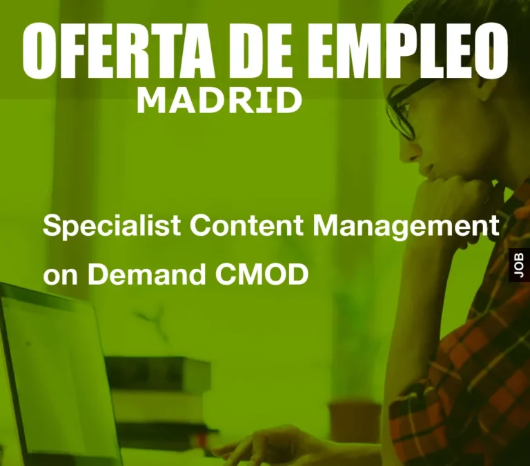 Specialist Content Management on Demand CMOD