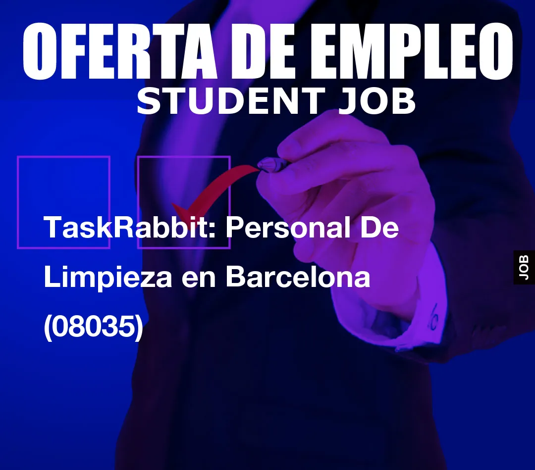 TaskRabbit: Personal De Limpieza en Barcelona (08035)