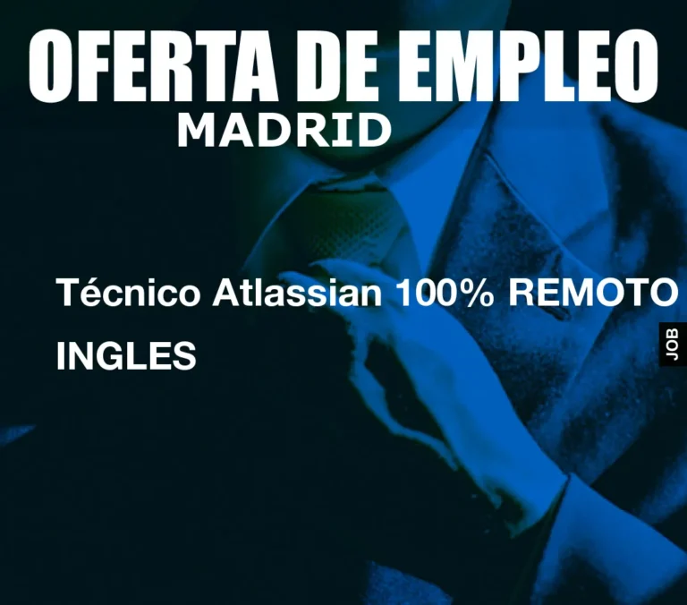 Técnico Atlassian 100% REMOTO INGLES