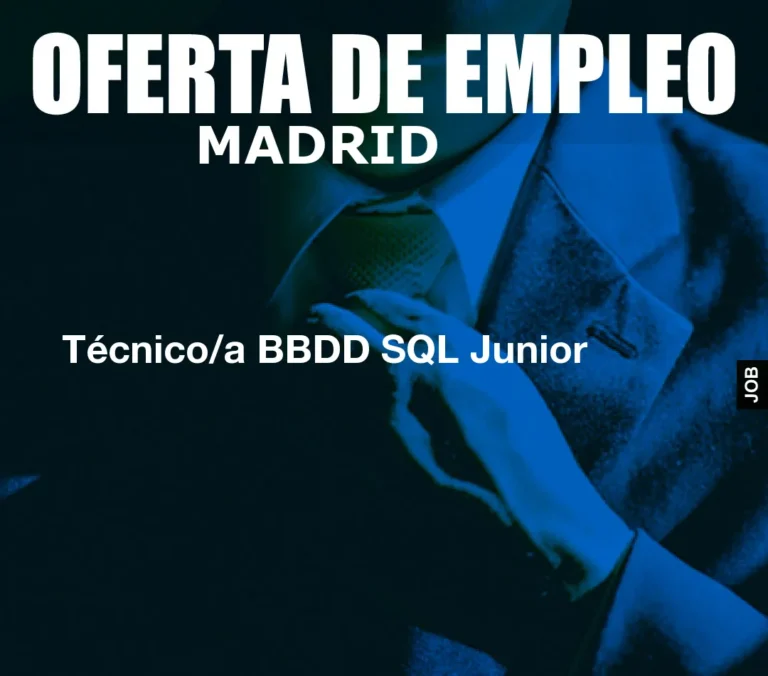 Técnico/a BBDD SQL Junior