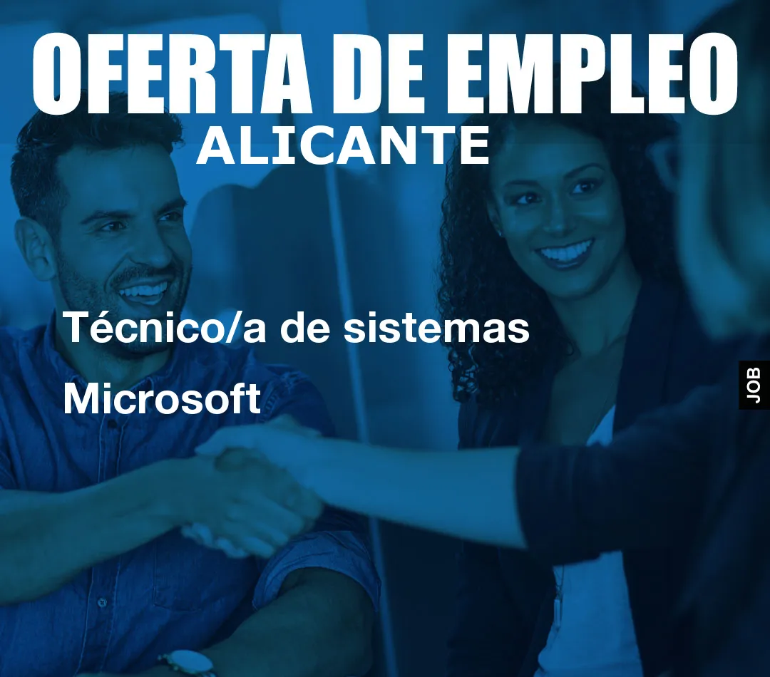 Técnico/a de sistemas Microsoft
