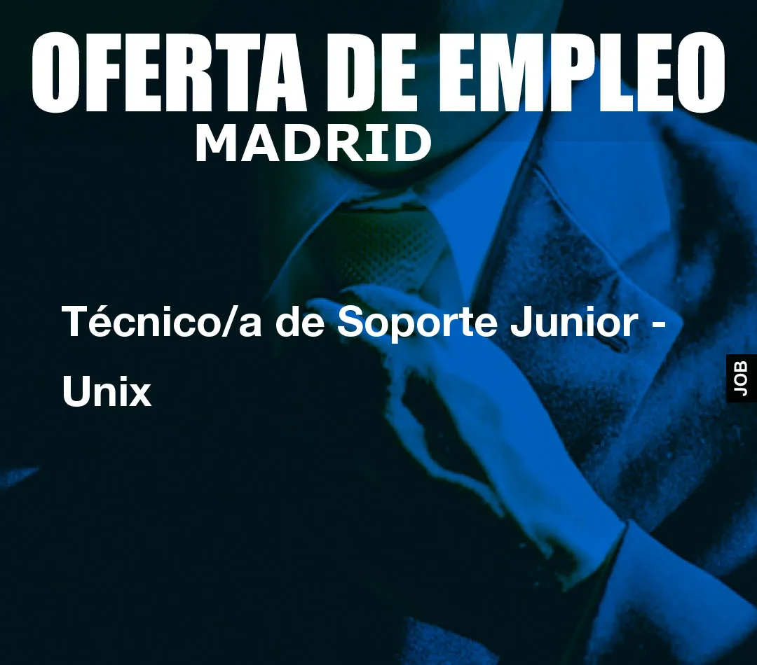 Técnico/a de Soporte Junior – Unix