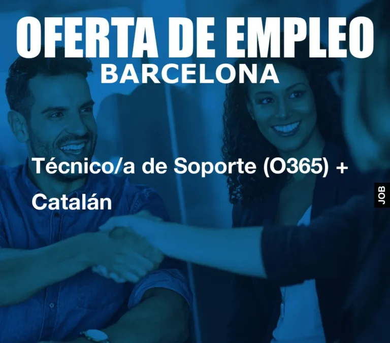 Técnico/a de Soporte (O365) + Catalán