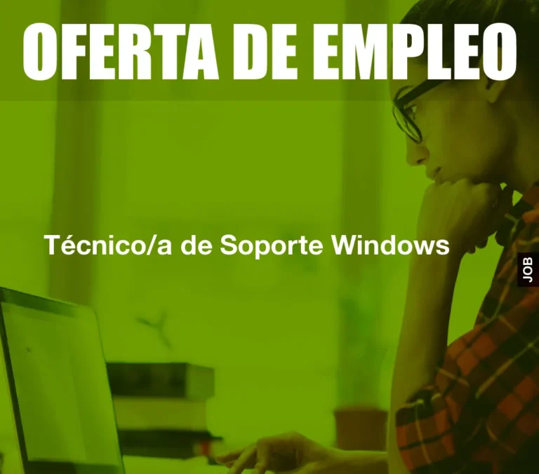 Técnico/a de Soporte Windows