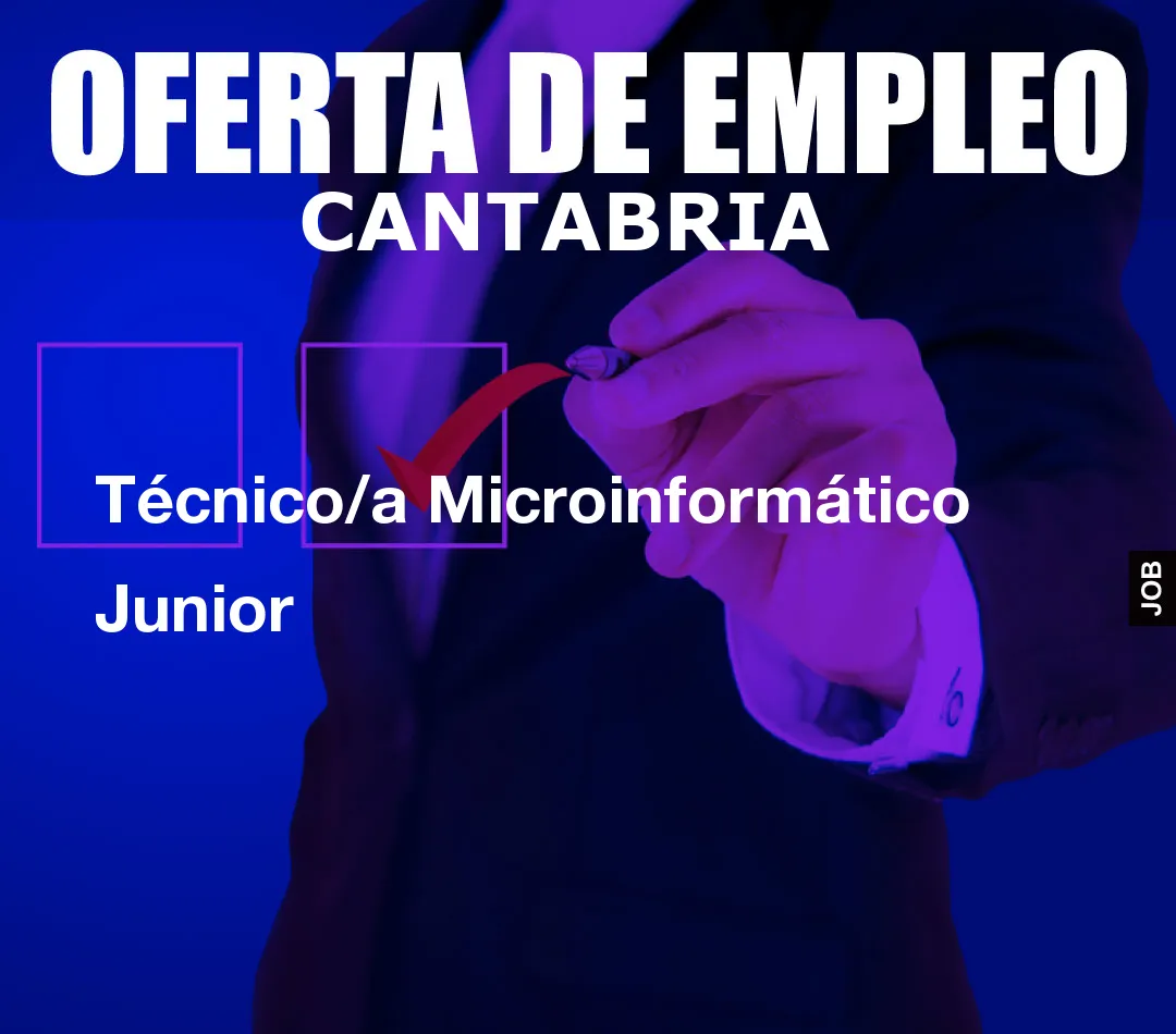 Técnico/a Microinformático Junior