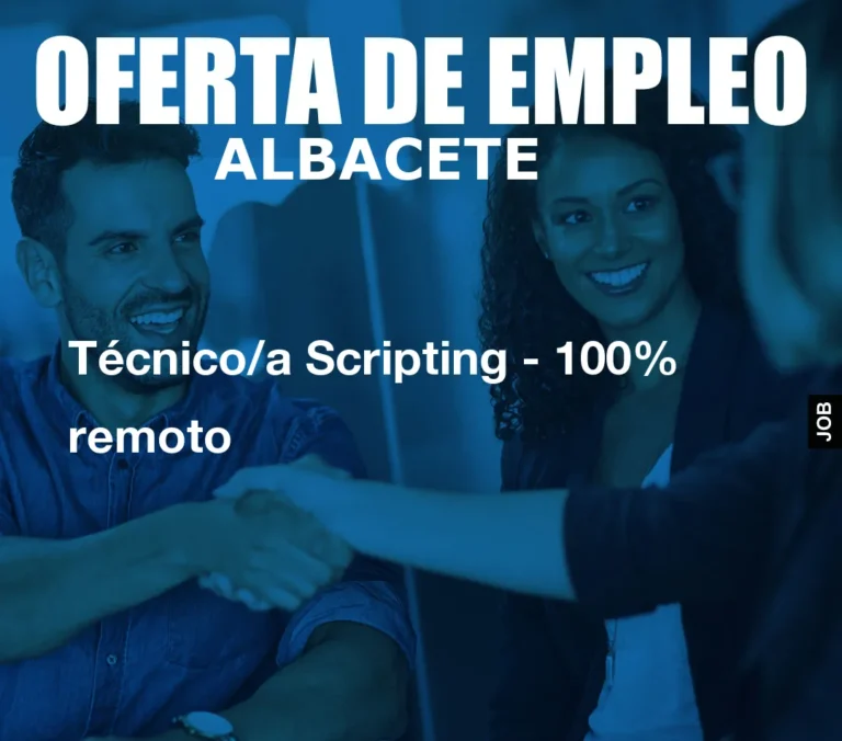 Técnico/a Scripting – 100% remoto
