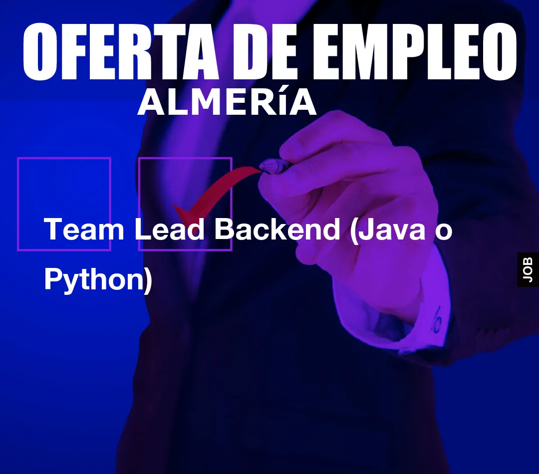 Team Lead Backend (Java o Python)