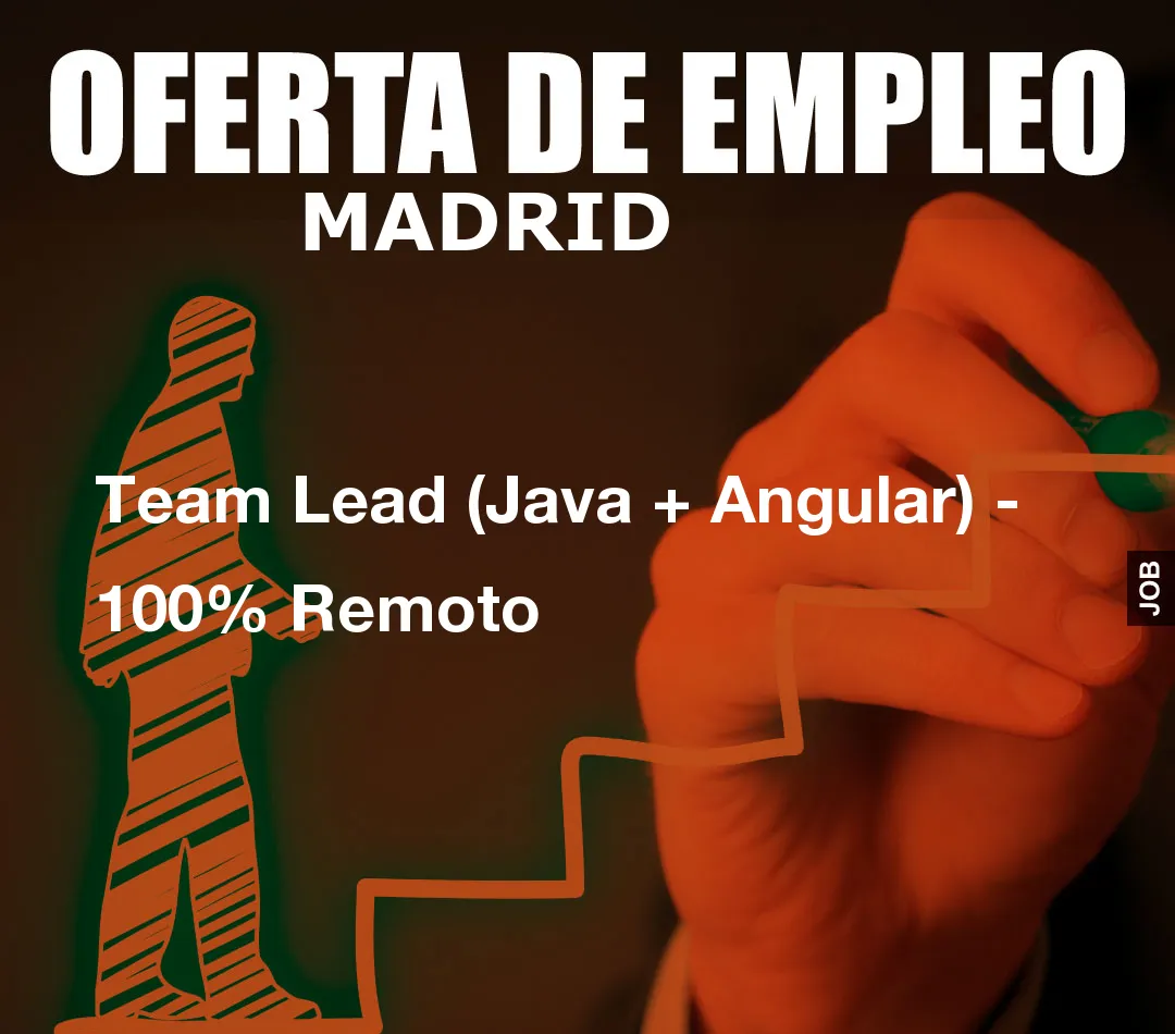Team Lead (Java + Angular) - 100% Remoto