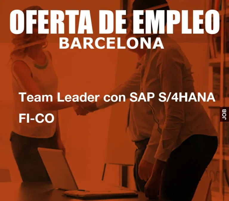 Team Leader con SAP S/4HANA FI-CO