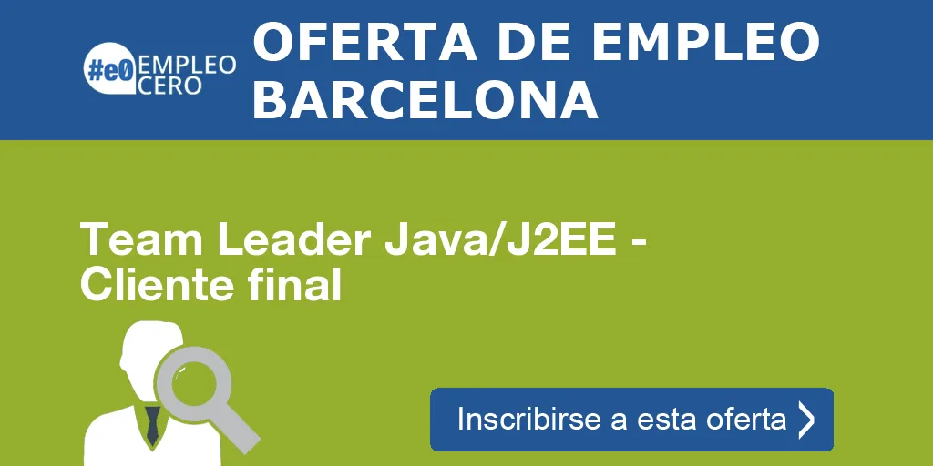 Team Leader Java/J2EE - Cliente final