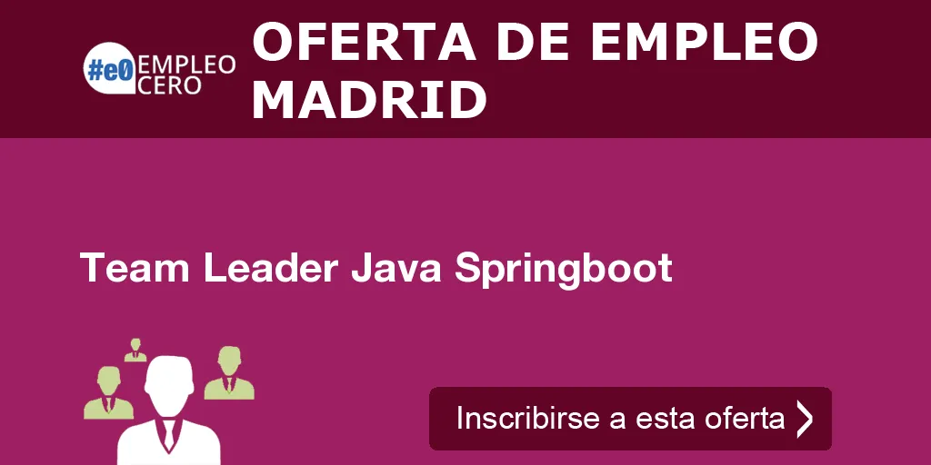 Team Leader Java Springboot