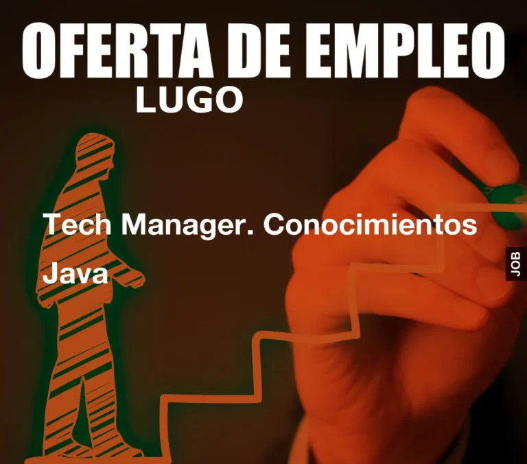 Tech Manager. Conocimientos Java