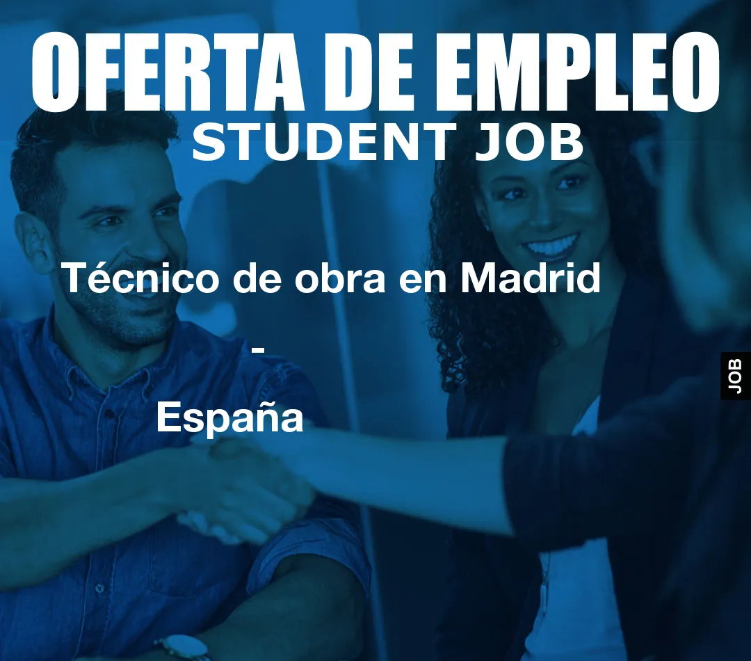 Técnico de obra en Madrid
                    -
                    España