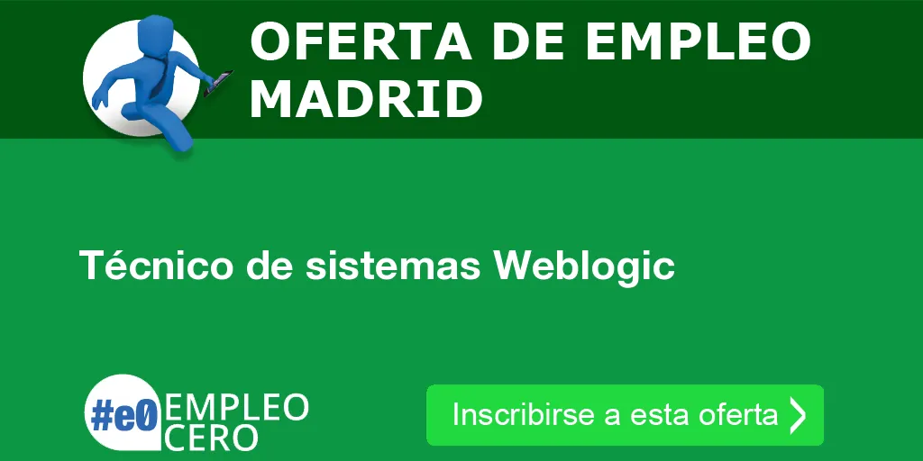 Técnico de sistemas Weblogic