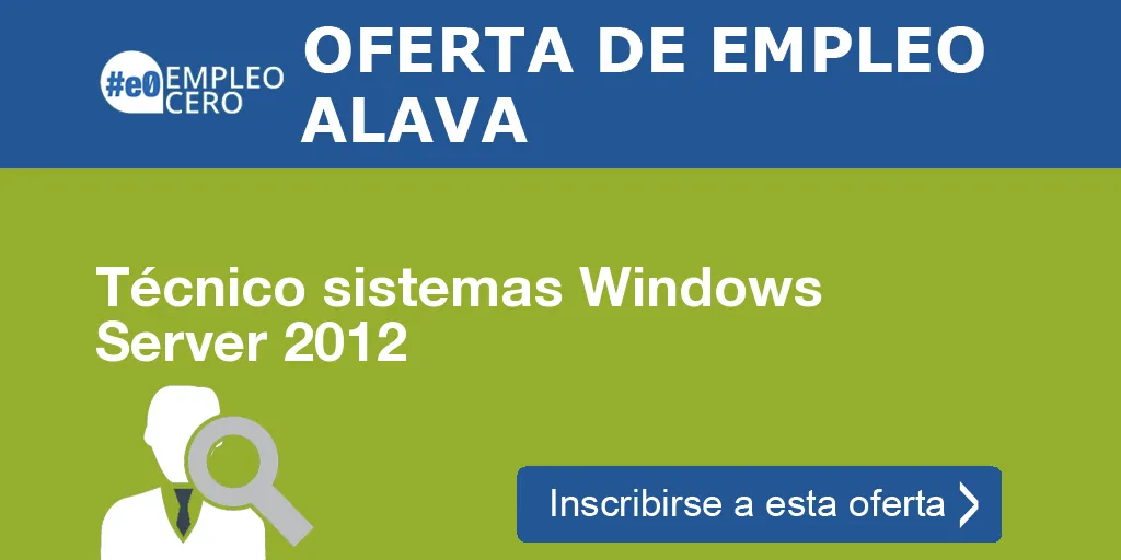 Técnico sistemas Windows Server 2012