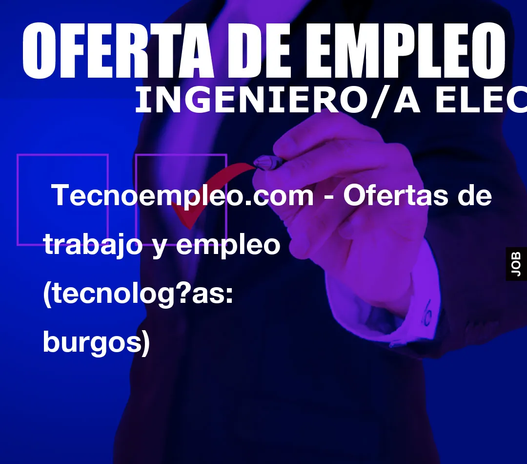  Tecnoempleo.com - Ofertas de trabajo y empleo  (tecnologías: burgos)
