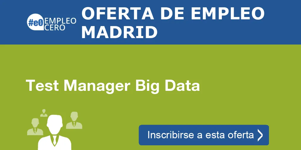 Test Manager Big Data