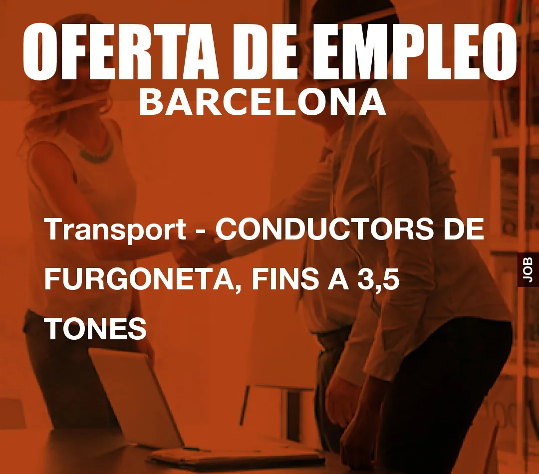 Transport – CONDUCTORS DE FURGONETA, FINS A 3,5 TONES