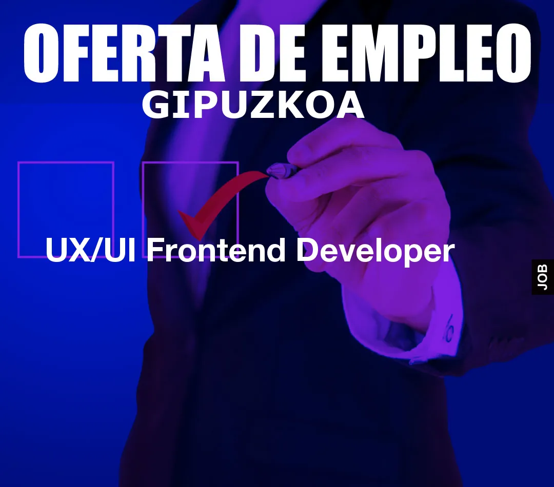 UX/UI Frontend Developer
