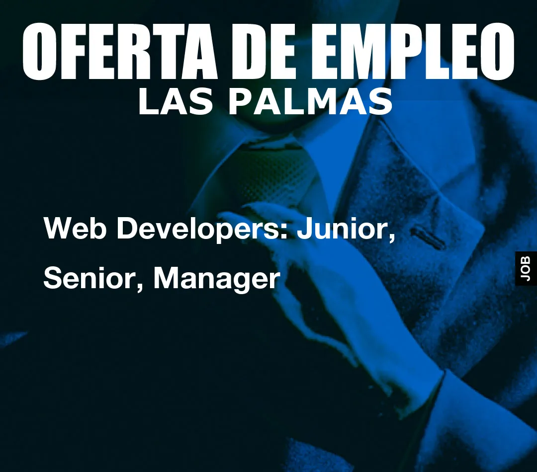 Web Developers: Junior, Senior, Manager